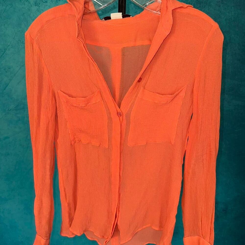 Y2K Stella McCartney Sheer Button-Up Top